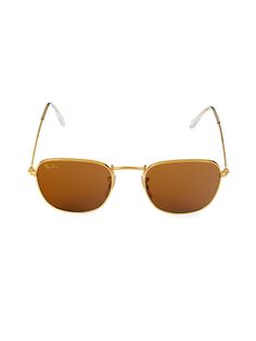 Квадратные солнцезащитные очки 48MM Ray-Ban, коричневый