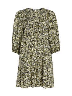 Многоярусное мини-платье Louise с цветочным принтом Rails, цвет Yellow Multi