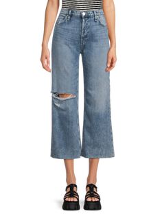Укороченные широкие джинсы Rosie с высокой посадкой Hudson, цвет Young At Heart