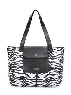 сумка-тоут с зебровым принтом Cavalli Class, цвет Zebra
