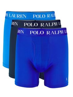 Набор из 3 трусов-боксеров 4D Flex Polo Ralph Lauren, цвет Colby Blue