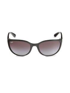Солнцезащитные очки «кошачий глаз» 59MM Ray-Ban, черный