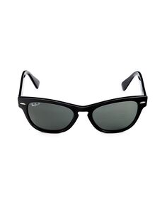 Солнцезащитные очки «кошачий глаз» 54MM Ray-Ban, черный
