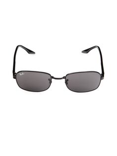 Прямоугольные солнцезащитные очки 54MM Ray-Ban, черный