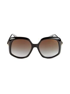Квадратные солнцезащитные очки Amada 56MM Jimmy Choo, коричневый