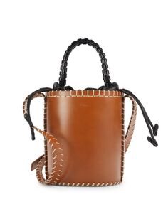 Кожаная двусторонняя сумка-мешок Chloé, коричневый Chloe