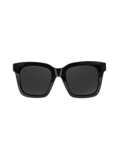 Квадратные солнцезащитные очки 47MM Aqs, коричневый