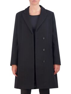 Асимметричное пальто с острыми лацканами Cole Haan, черный