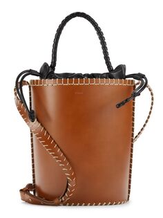 Кожаная сумка-мешок Chloé, коричневый Chloe