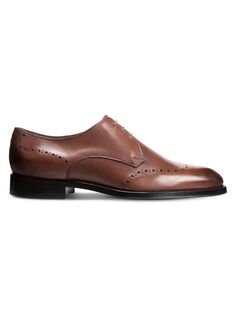 Кожаные туфли дерби броги Lucca Allen Edmonds, коричневый