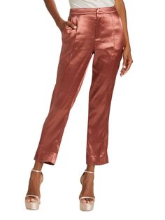 Атласные брюки Karis Cinq À Sept, цвет Copper