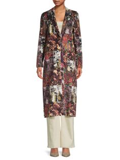 Пальто в стиле пэчворк с цветочным принтом Ophelia Robert Graham, коричневый