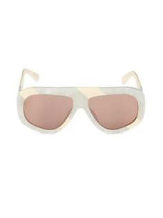 Квадратные солнцезащитные очки Centurion 58MM Karen Walker, цвет Cream