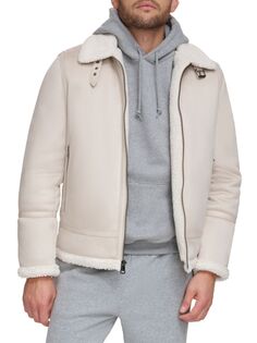 Куртка с отделкой из искусственной овчины Calvin Klein, цвет Cream