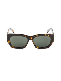 Прямоугольные солнцезащитные очки 56MM Jimmy Choo, коричневый