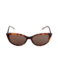 Солнцезащитные очки «кошачий глаз» Nadia 56MM Jimmy Choo, коричневый