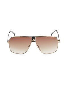 Солнцезащитные очки-авиаторы 63MM Carrera, коричневый