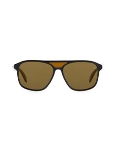 Солнцезащитные очки-пилоты 57MM Rag &amp; Bone, коричневый