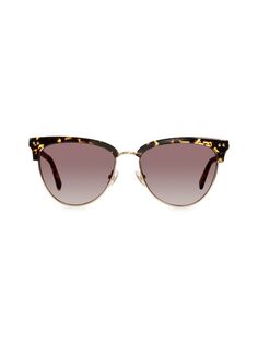 Солнцезащитные очки Clubmaster 56MM Rebecca Minkoff, коричневый