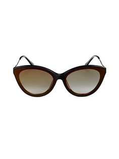 Солнцезащитные очки «кошачий глаз» 64 мм Jimmy Choo, коричневый