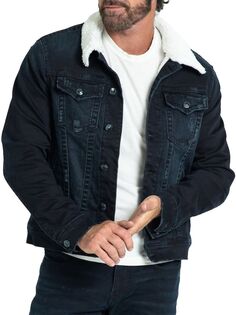 Куртка из искусственной овчины и джинсовой ткани Stitch&apos;S Jeans, цвет Cream Sherpa