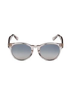 Овальные солнцезащитные очки 52MM Ferragamo, цвет Crystal Beige