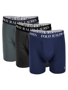 Комплект из трех боксеров с логотипом 4D Flex Performance Polo Ralph Lauren, цвет Cruise Navy