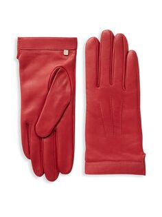 Кожаные перчатки Bruno Magli, красный