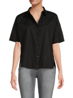 Высокая Низкая Рубашка Calvin Klein, черный