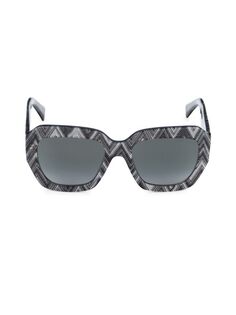 Квадратные солнцезащитные очки 55 мм Missoni, черный