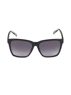 Квадратные солнцезащитные очки 56MM Missoni, черный