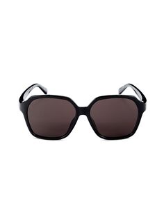 Квадратные солнцезащитные очки 58MM Balenciaga, черный