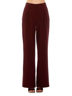 Широкие брюки со складками Ellie Alexia Admor, красный