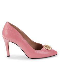 Кожаные туфли Clara с монограммой Mario Valentino, розовый