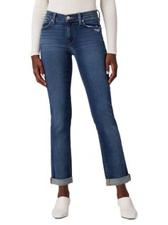 Прямые джинсы до щиколотки со средней посадкой Nico Hudson, цвет Elemental