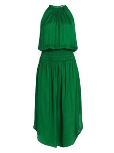 Платье миди без рукавов Audrey Ramy Brook, цвет Jewel Green