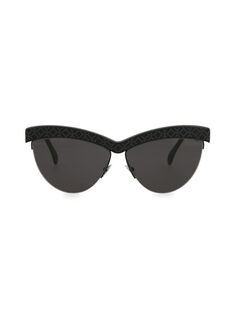 Солнцезащитные очки «кошачий глаз» 60 мм Alaïa, цвет Black Black