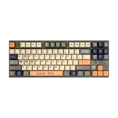 Механическая игровая проводная клавиатура Varmilo Soar 87, Cherry MX Silent Red, зеленый/оранжевый, английская раскладка