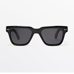 Солнцезащитные очки Massimo Dutti Square, черный