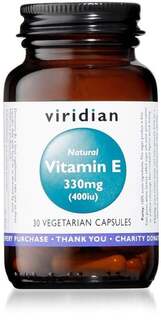 Viridian, Натуральный витамин Е, 30 капсул