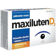 Максилутен D3, пищевая добавка, 30 таблеток Aflofarm