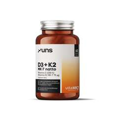 Витамин D3 K2 МК-7 НАТТО 60 растительных капсул. Uns