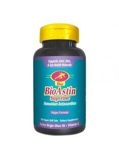 Bioastin Supreme, пищевая добавка, 60 капсул Cyanotech