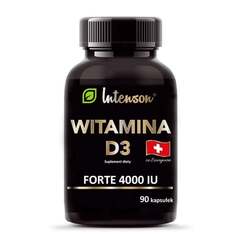 Intenson, Витамин d3 4000 МЕ пищевая добавка 90 капсул