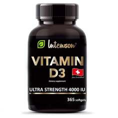 Intenson, Витамин d3 4000 МЕ пищевая добавка 365 капсул