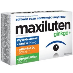 Максилутен гинкго+, пищевая добавка, 30 таблеток Aflofarm