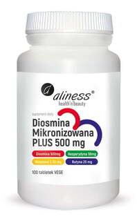 Микронизированный Диосмин Плюс 500 мг Aliness, 100 таблеток