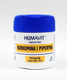 Humavit Куркумин и пиперин, пищевая добавка, 60 капсул Varia