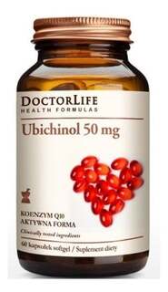 Doctor Life, Убихинол-коэнзим Q10 активная форма 50 мг, 60 капсул