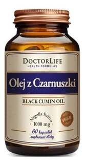Doctor Life, Black Cumin Oil масло черного тмина 1000 мг, 60 капсул